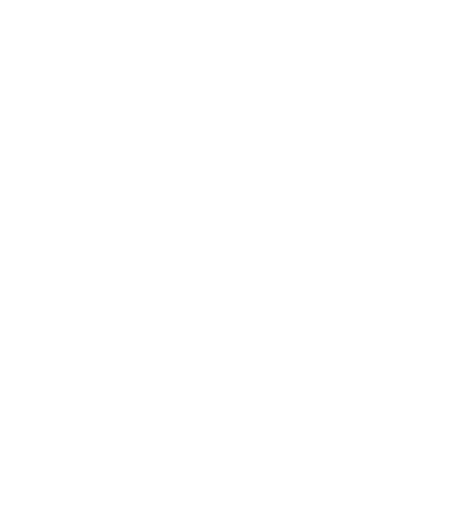 White magnifying glass chalk line art